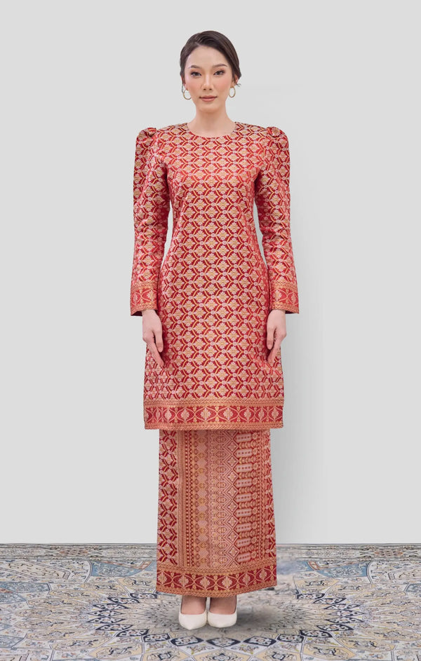 EMMA KURUNG MODEN | RED CHILI GOLD